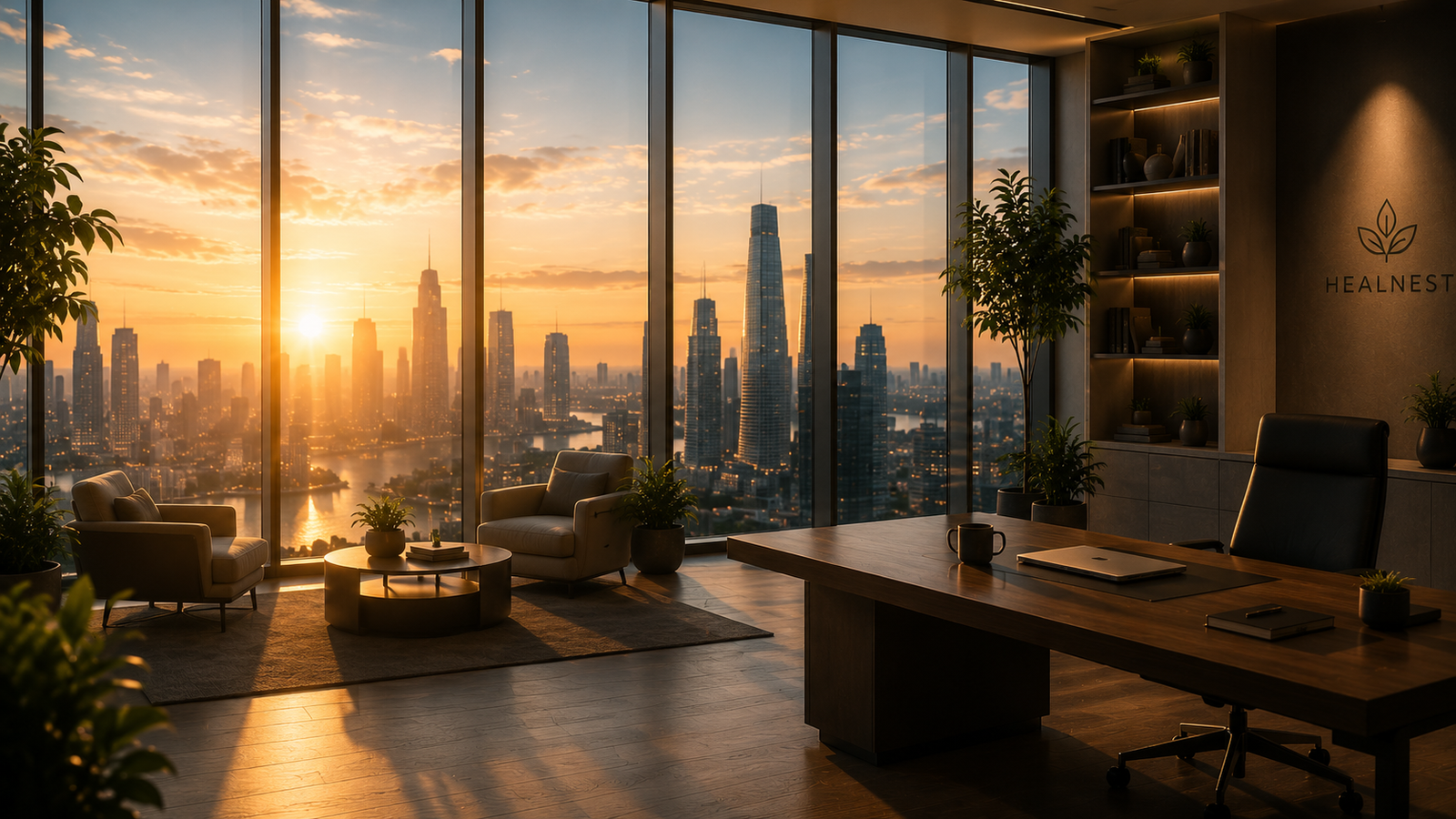 Calm future workplace and human sustainability vision