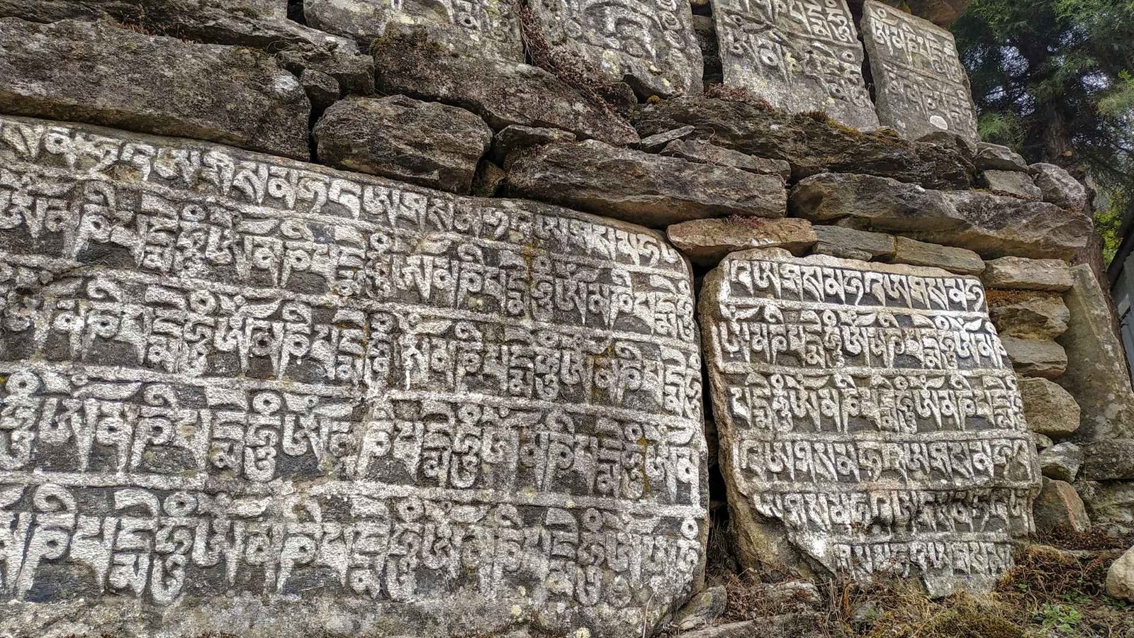 Mani stones in Nepal