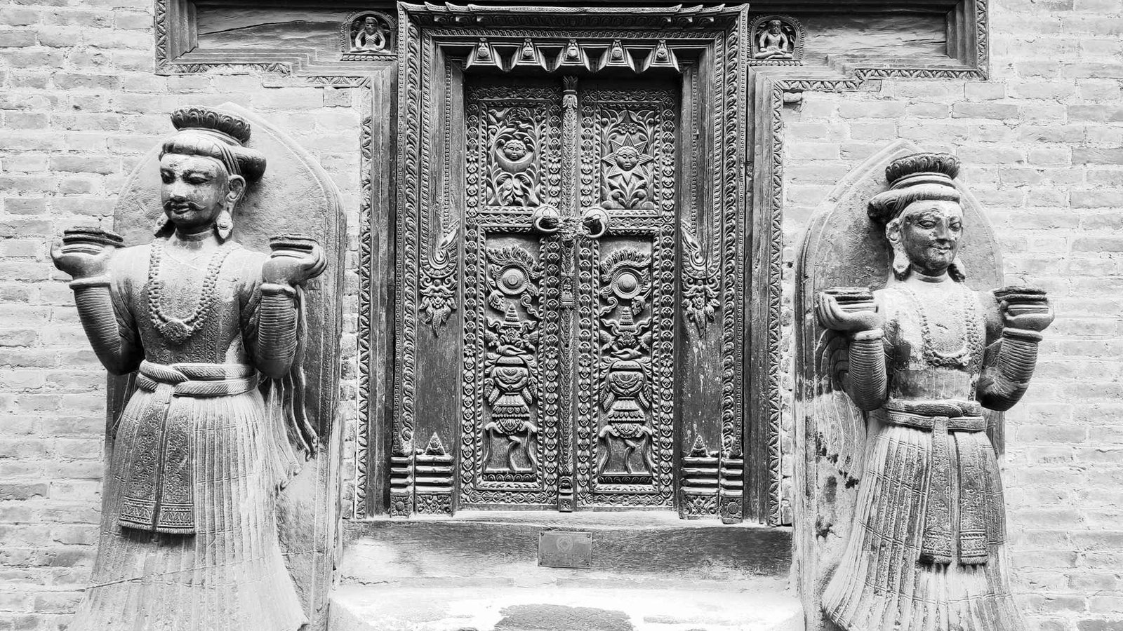Tea house window in Nepal mountains