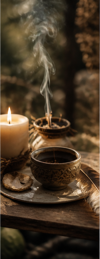 Soft hands in quiet ritual