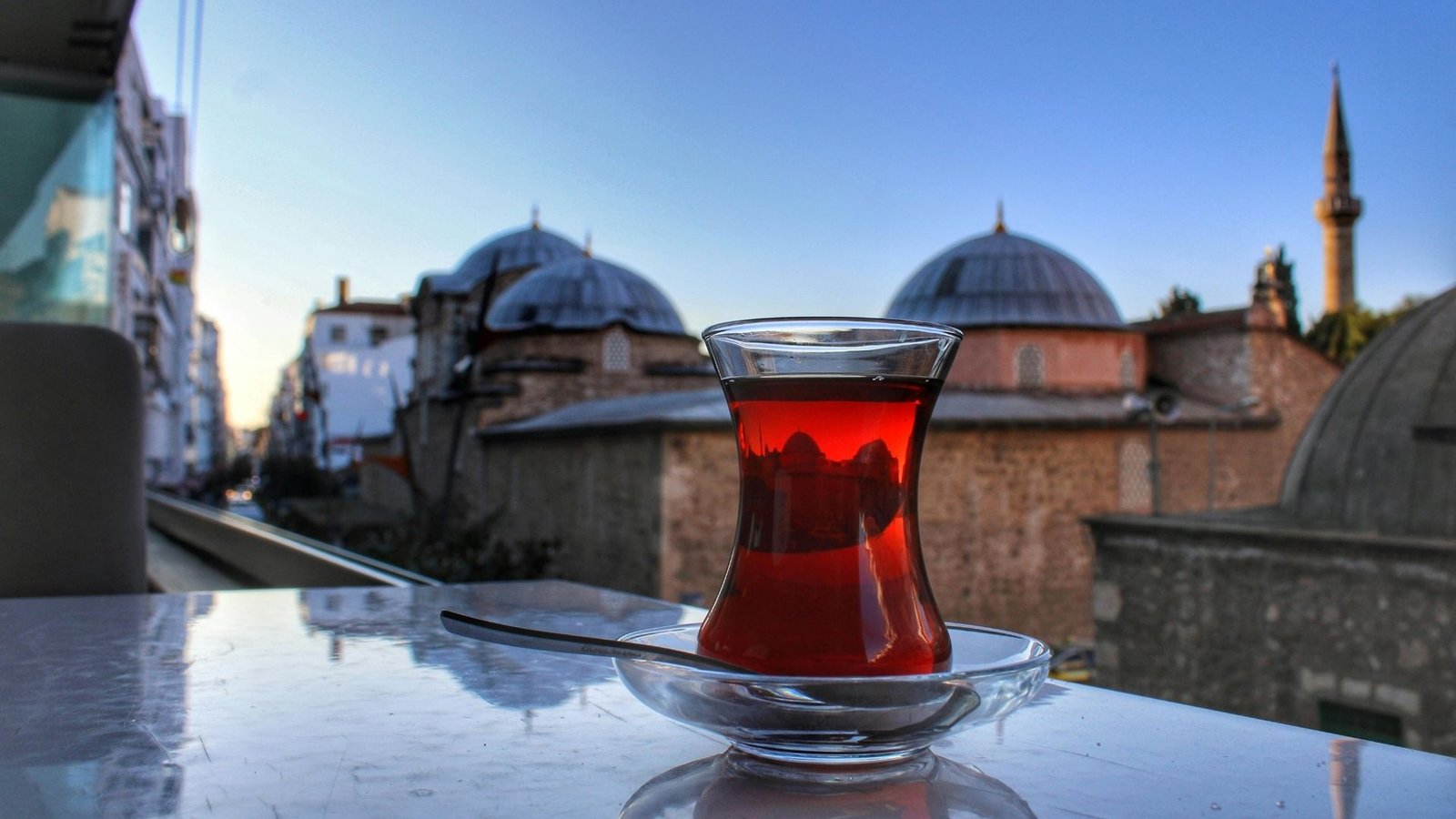 Quiet tea moment in Turkey
