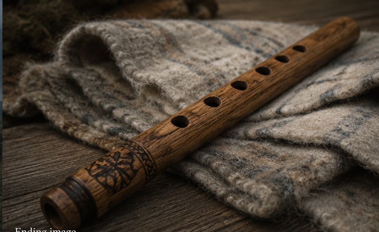 Traditional Romanian shepherd flute