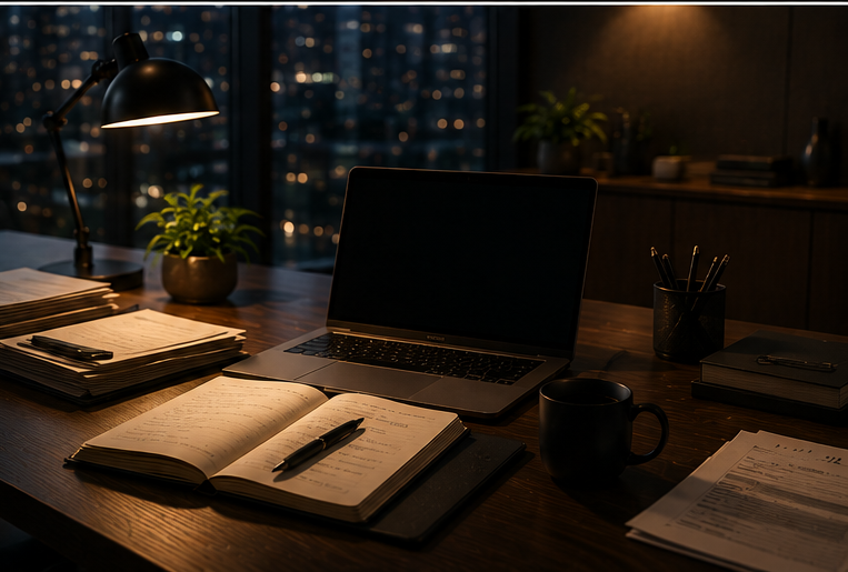 Executive stress load dashboard and workplace pressure