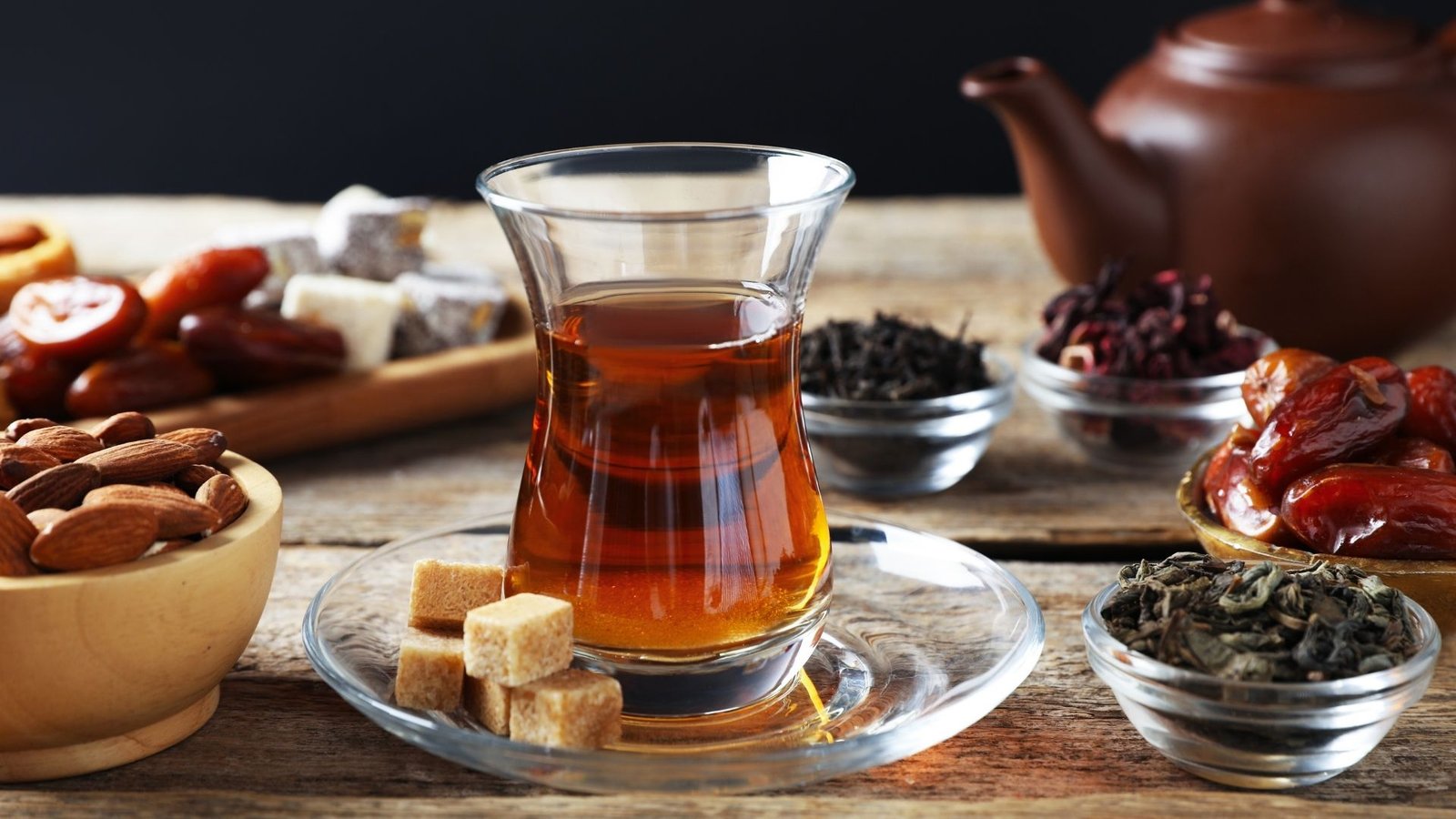 Turkish tea in tulip glass