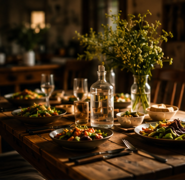Shared meal table