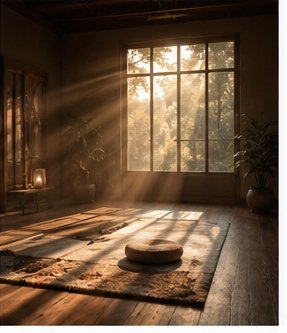 First light in a quiet room