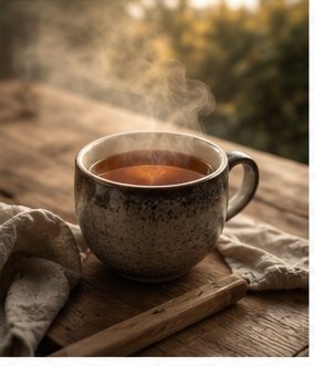 Tea beside a quiet window