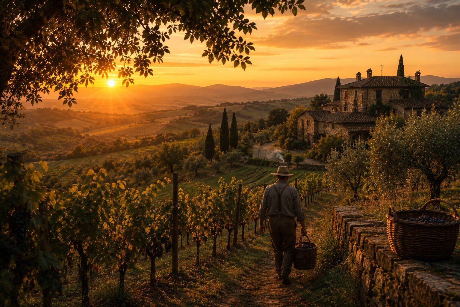 Tuscany vineyard