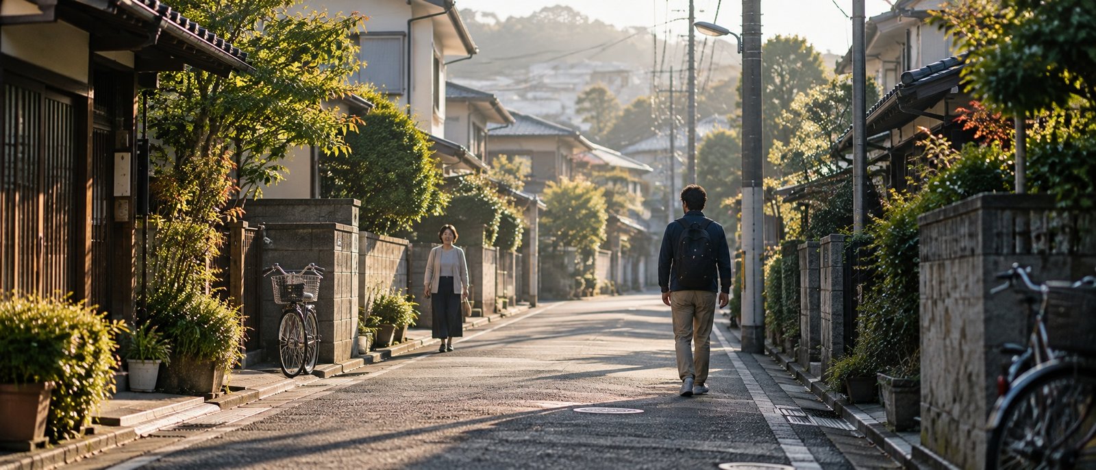 An ordinary morning in a Japanese neighbourhood